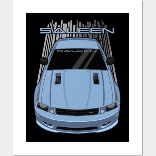 Ford Mustang Saleen 2005-2009 - Windveil Blue Posters and Art